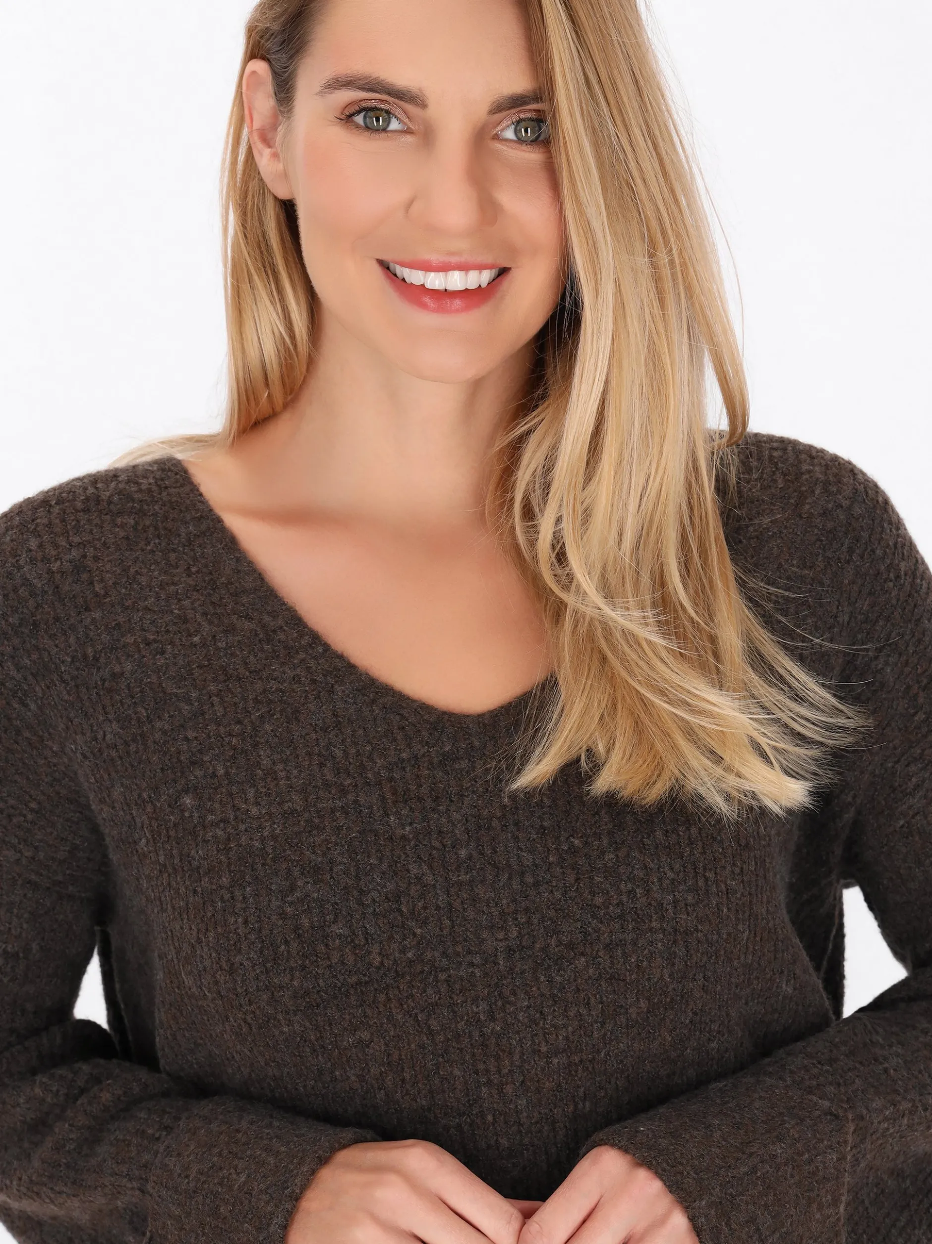 Usha Damen Pullover in braun