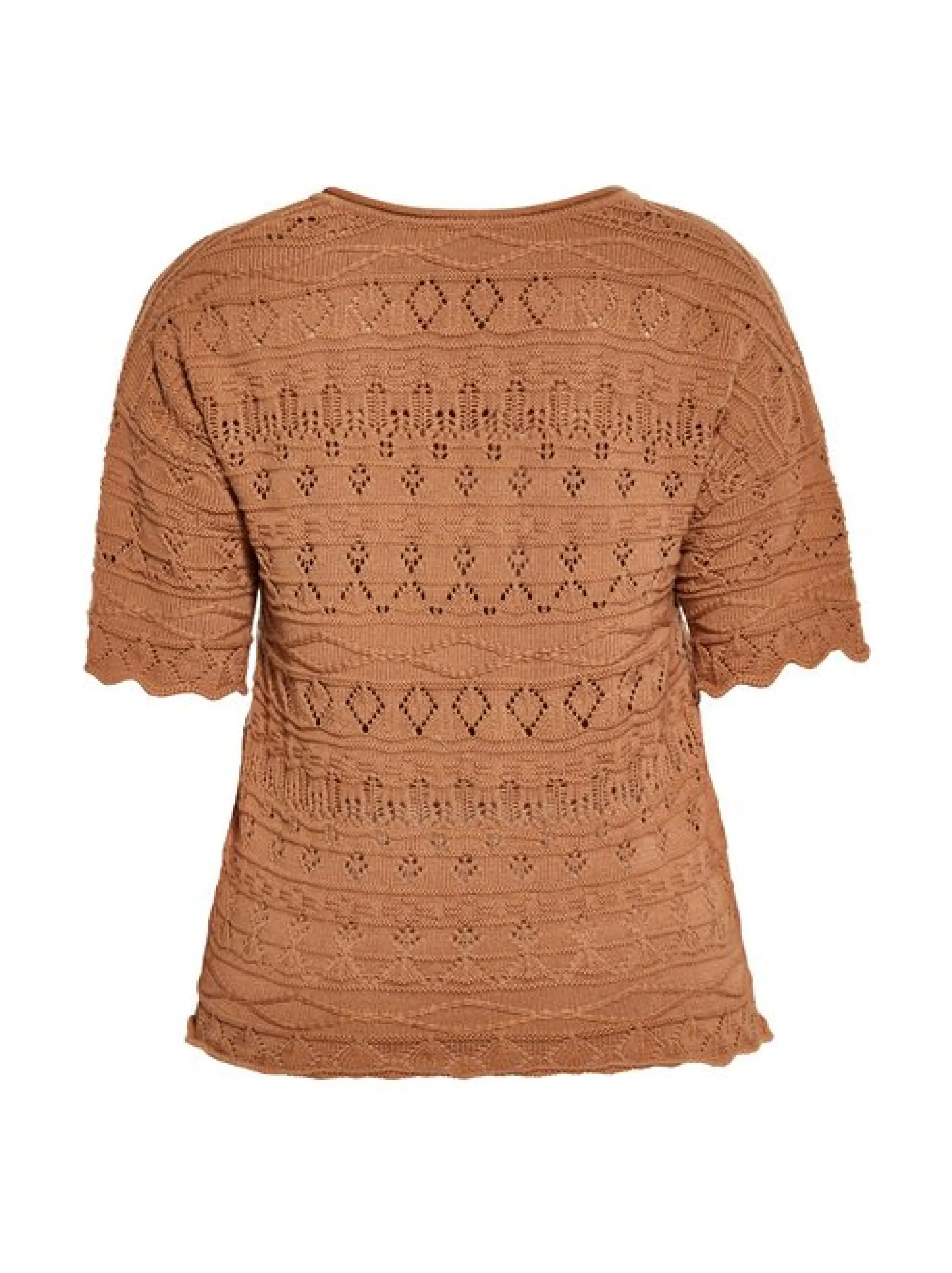 Usha Damen Pullover in camel - Ausschnitt: ohne Kragen