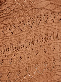 Usha Damen Pullover in camel - Ausschnitt: ohne Kragen
