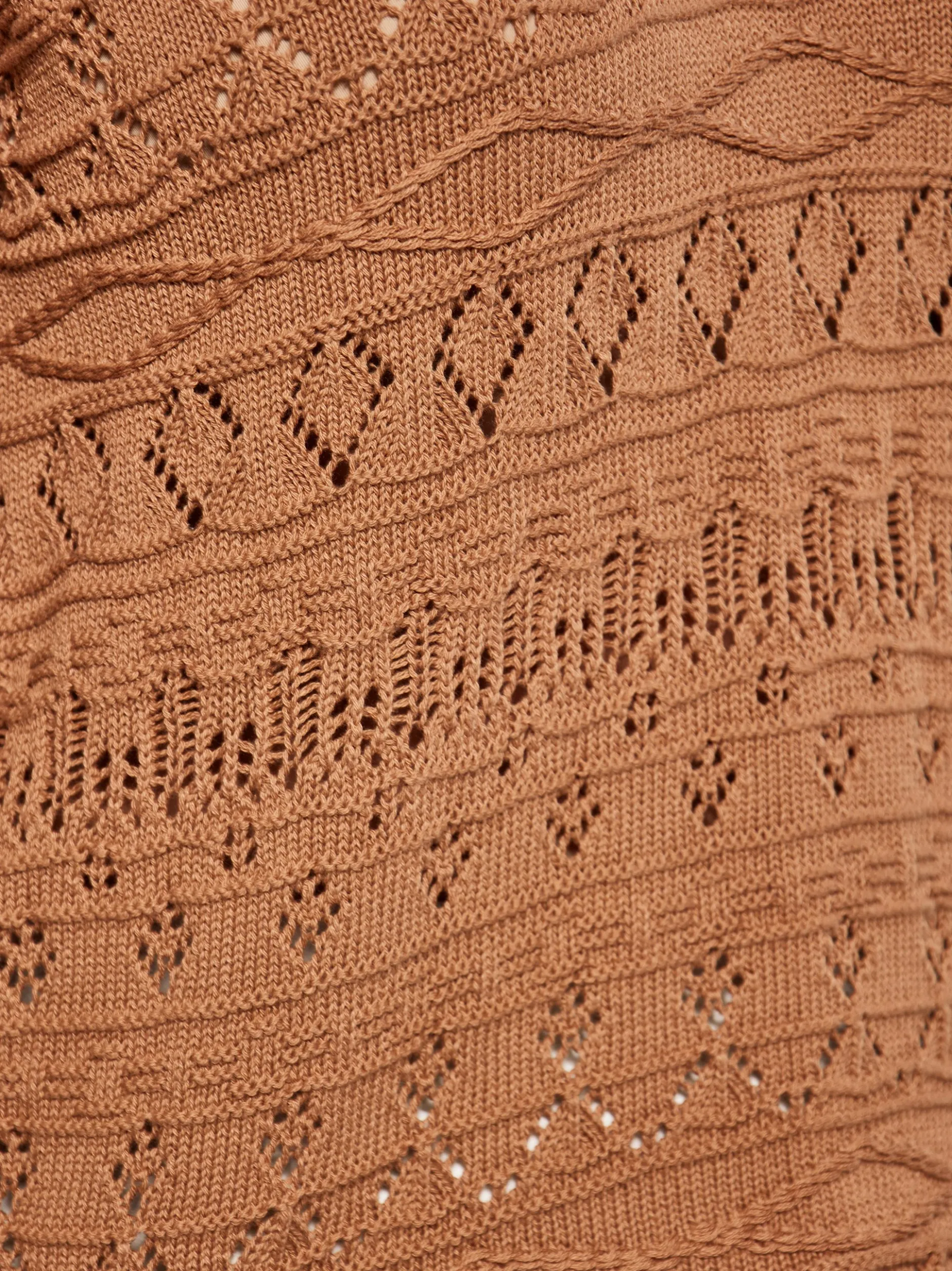 Usha Damen Pullover in camel - Ausschnitt: ohne Kragen