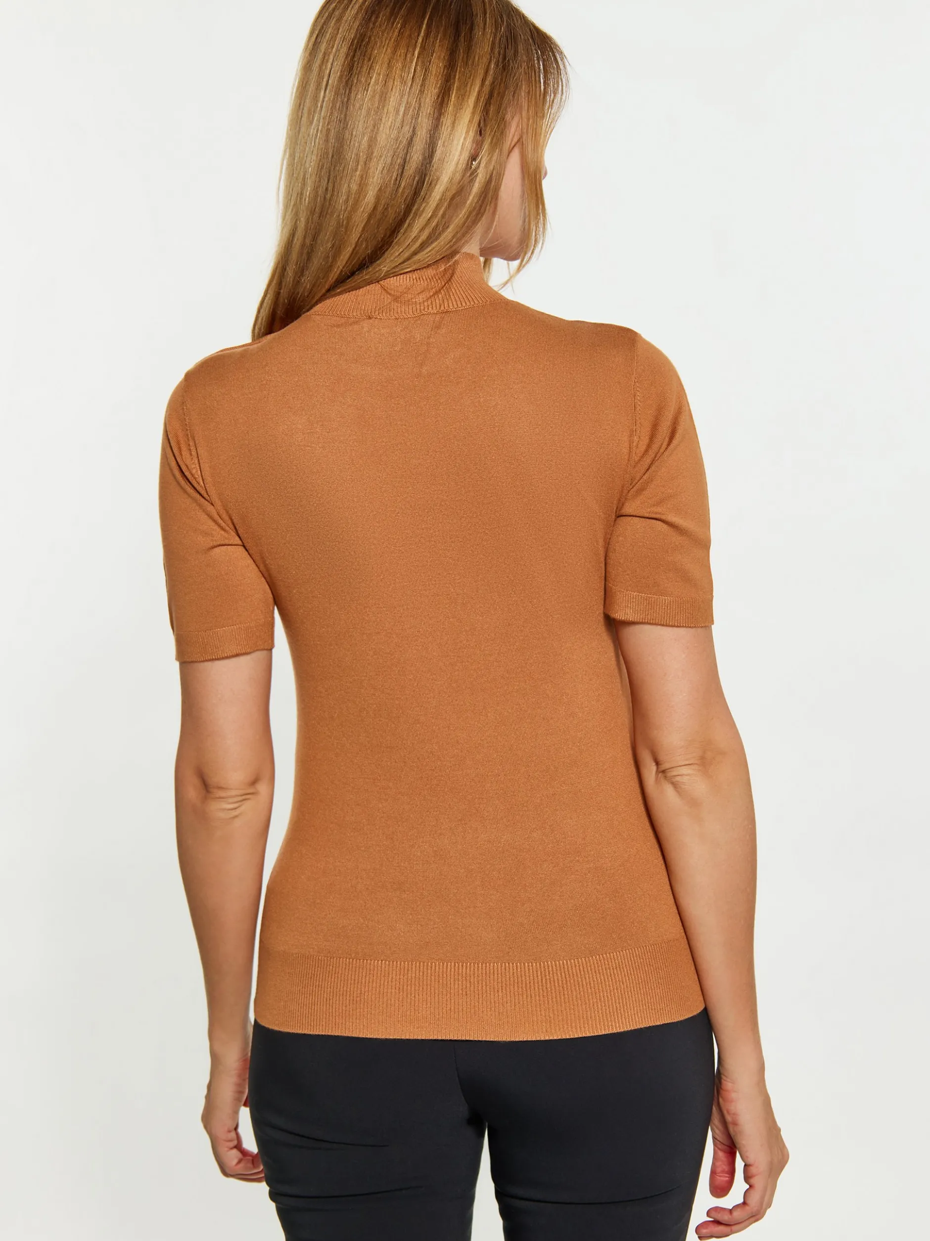 Usha Damen Pullover in camel - Ausschnitt: ohne Kragen