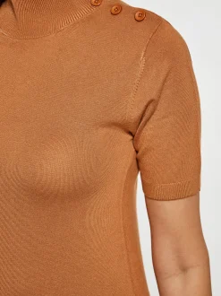 Usha Damen Pullover in camel - Ausschnitt: ohne Kragen