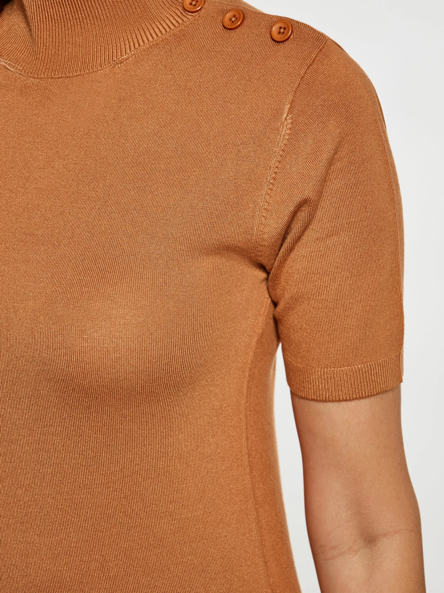 Usha Damen Pullover in camel - Ausschnitt: ohne Kragen
