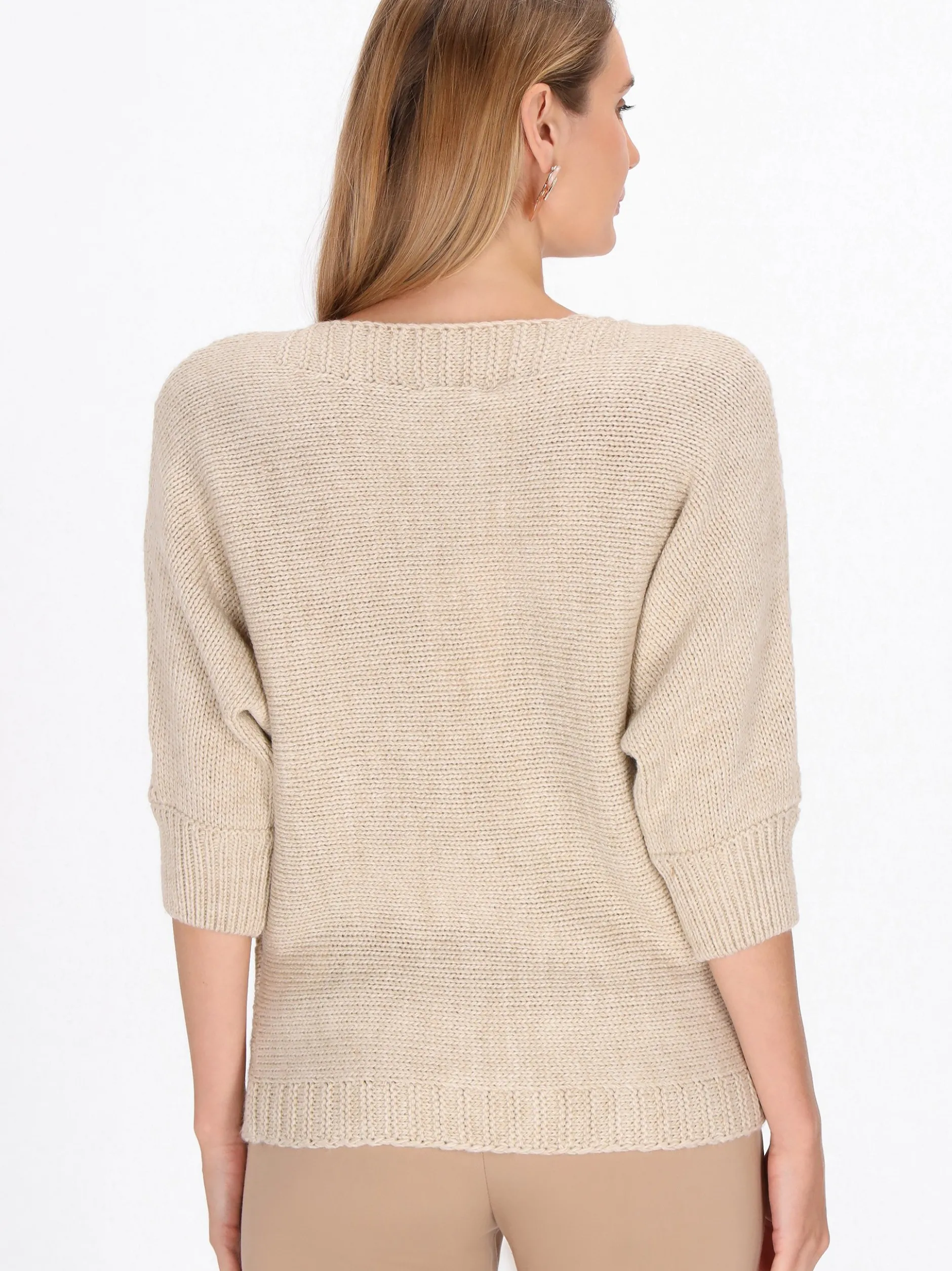 Usha Damen Pullover in ecru