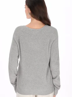 Usha Damen Pullover in grau