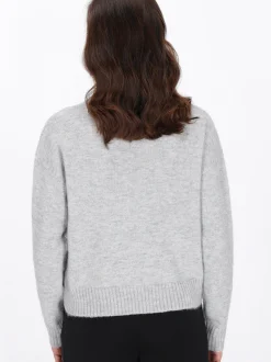 Usha Damen Pullover in grau - Ausschnitt: Rundhals