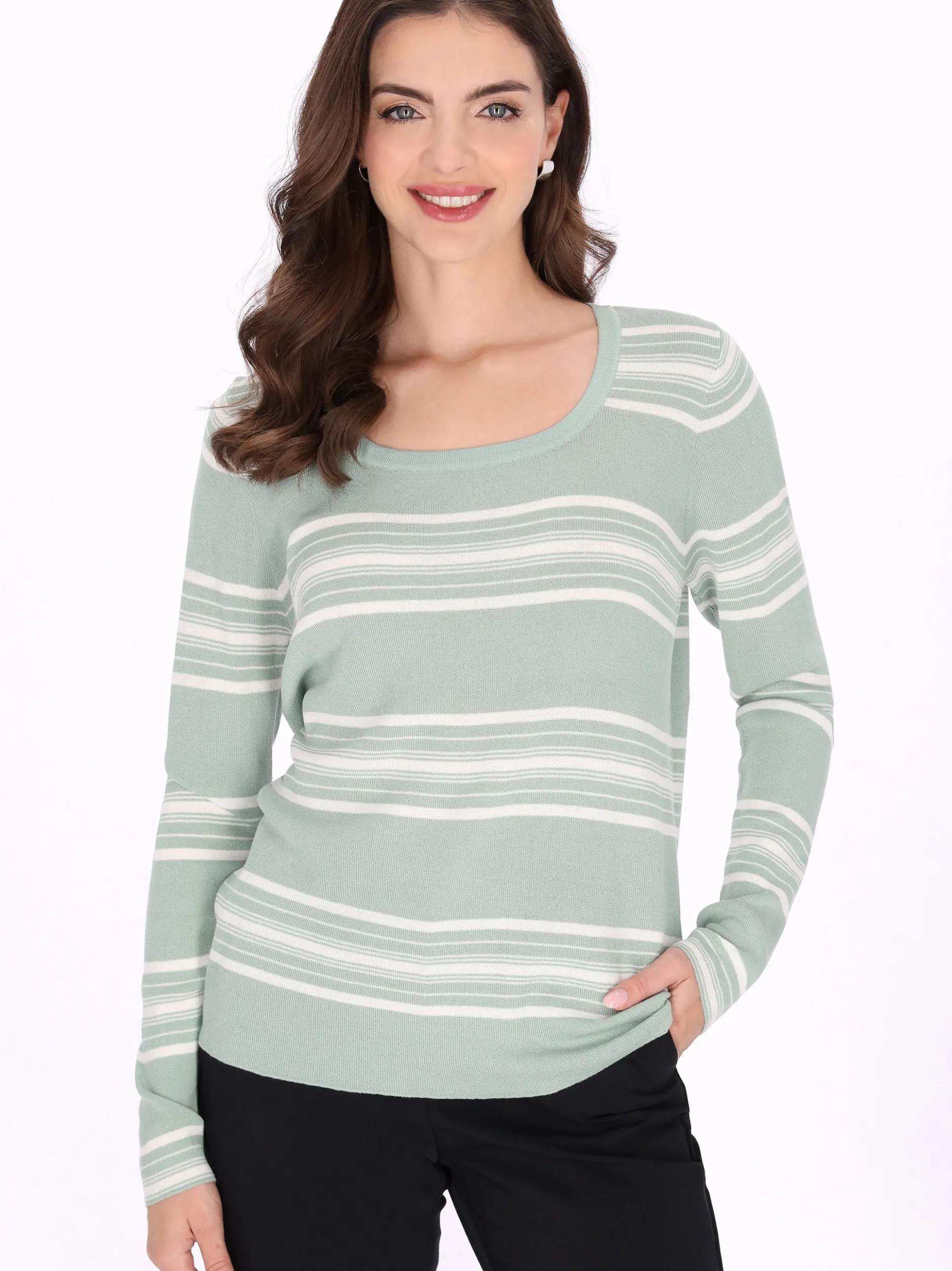 Usha Damen Pullover in grün