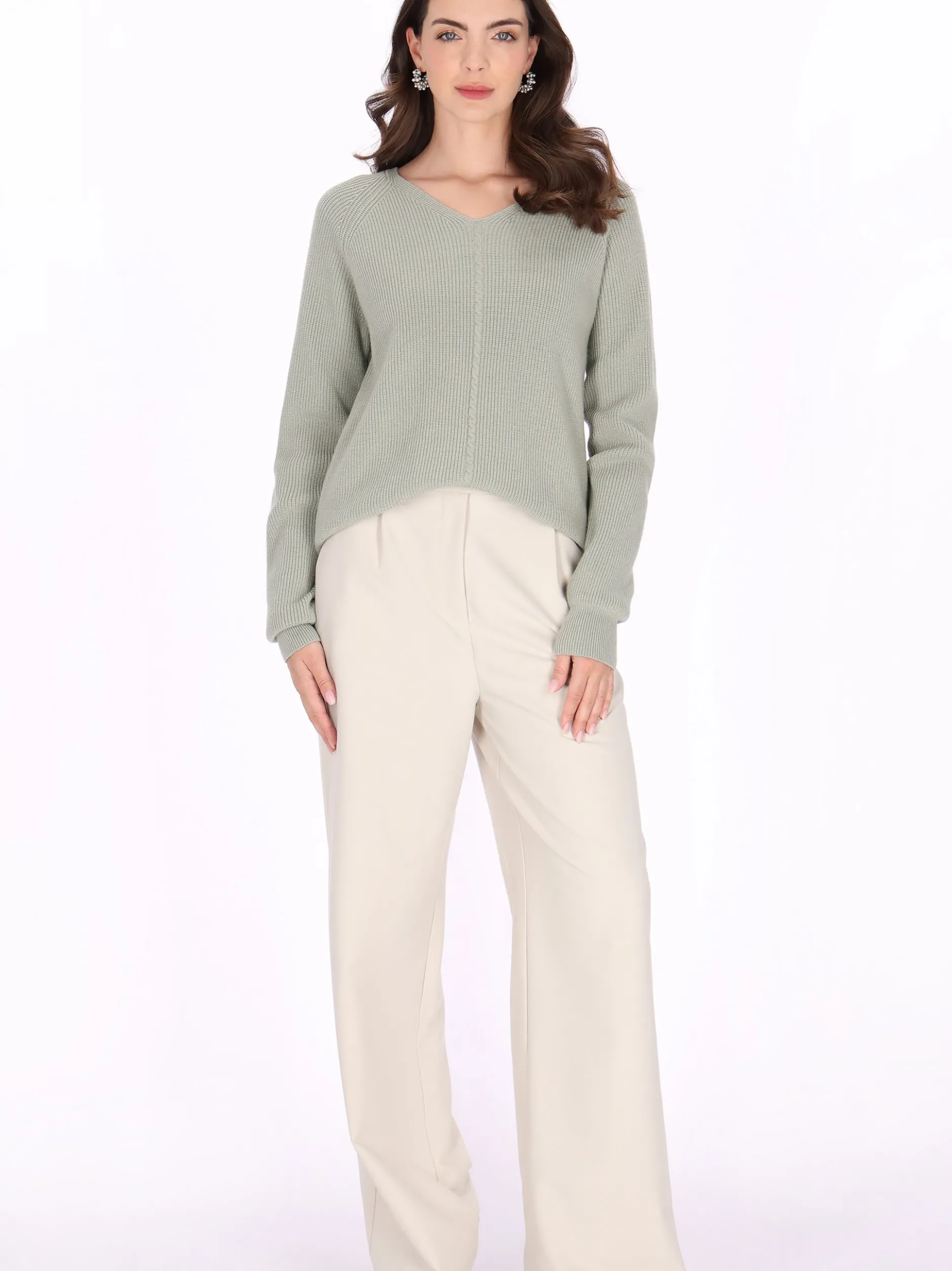 Usha Damen Pullover in grün