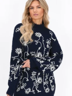 Usha Damen Pullover in marine