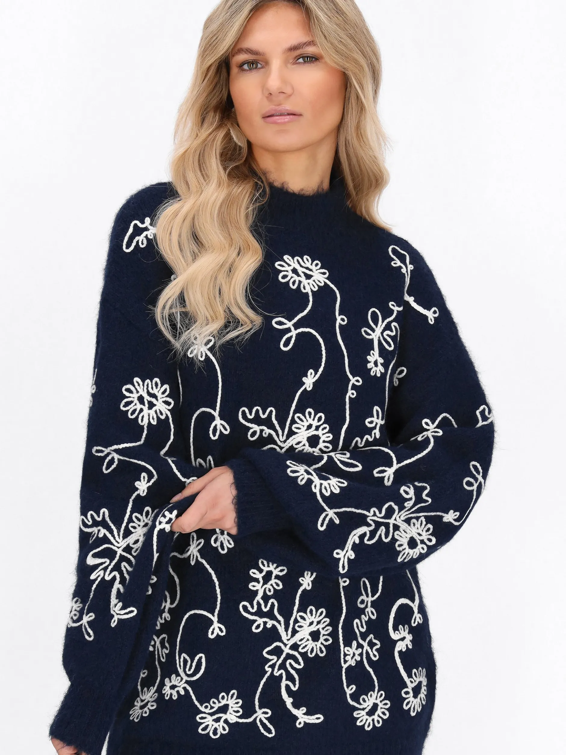 Usha Damen Pullover in marine