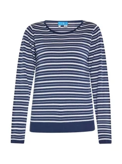 Usha Damen Pullover in marine - Ausschnitt: Rundhals