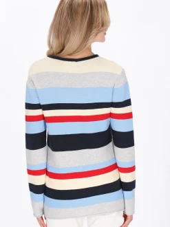 Usha Damen Pullover in marine - Ausschnitt: Rundhals