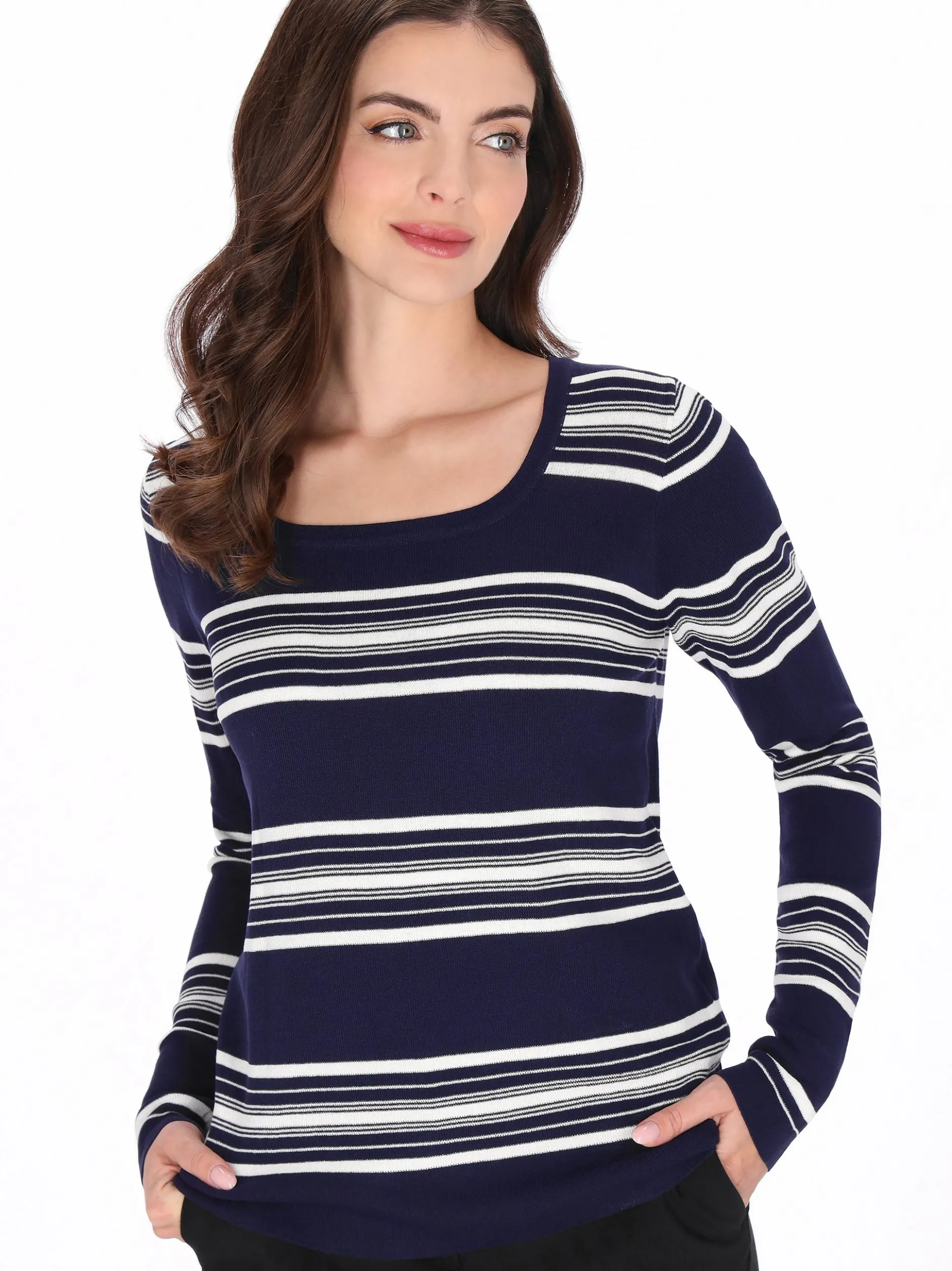 Usha Damen Pullover in marine
