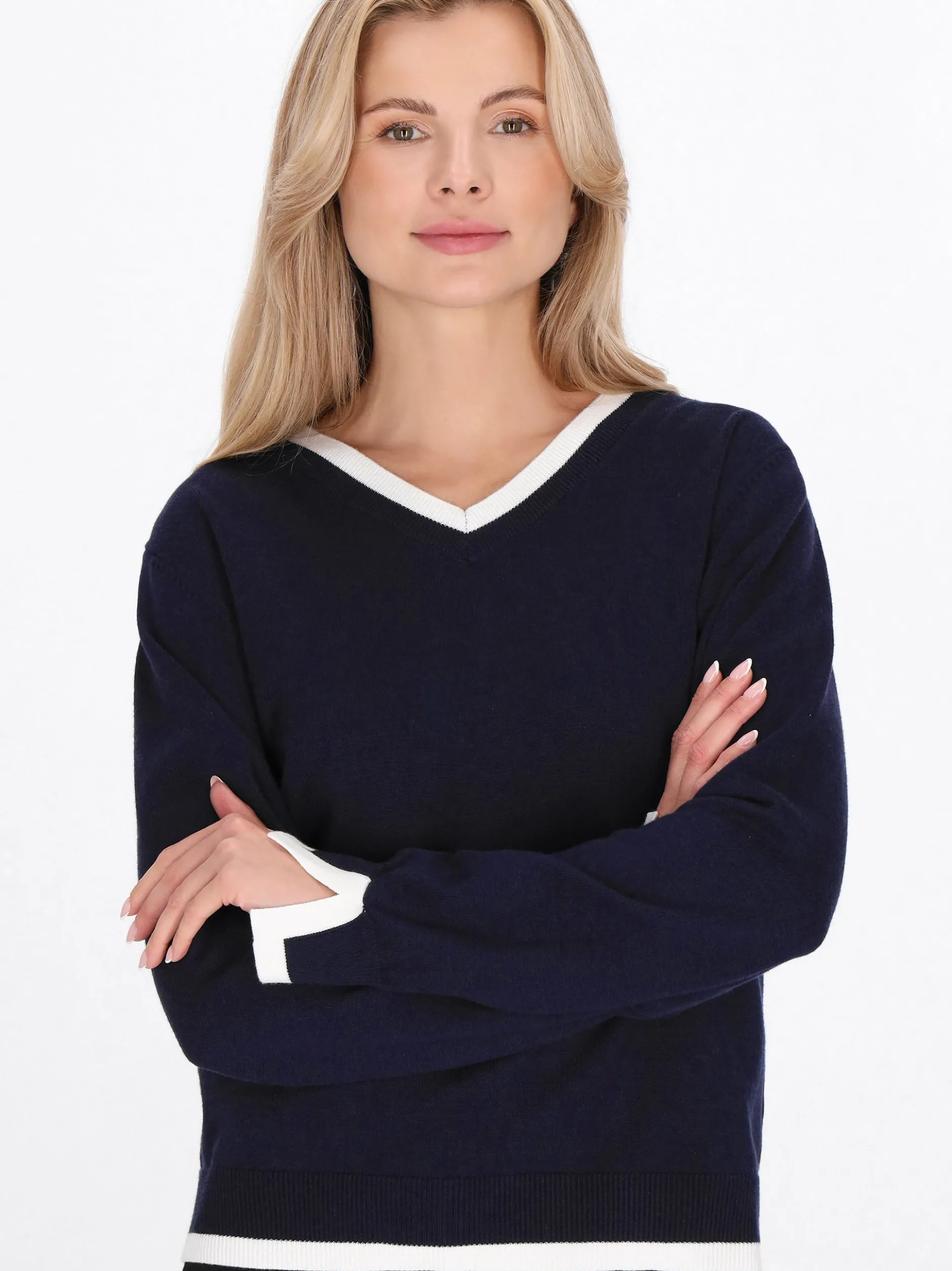 Usha Damen Pullover in marine