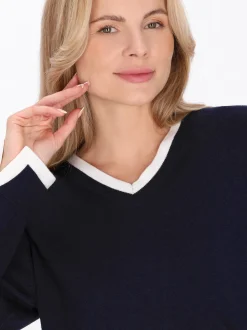 Usha Damen Pullover in marine