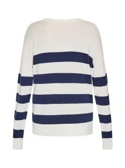Usha Damen Pullover in marine - Ausschnitt: Rundhals