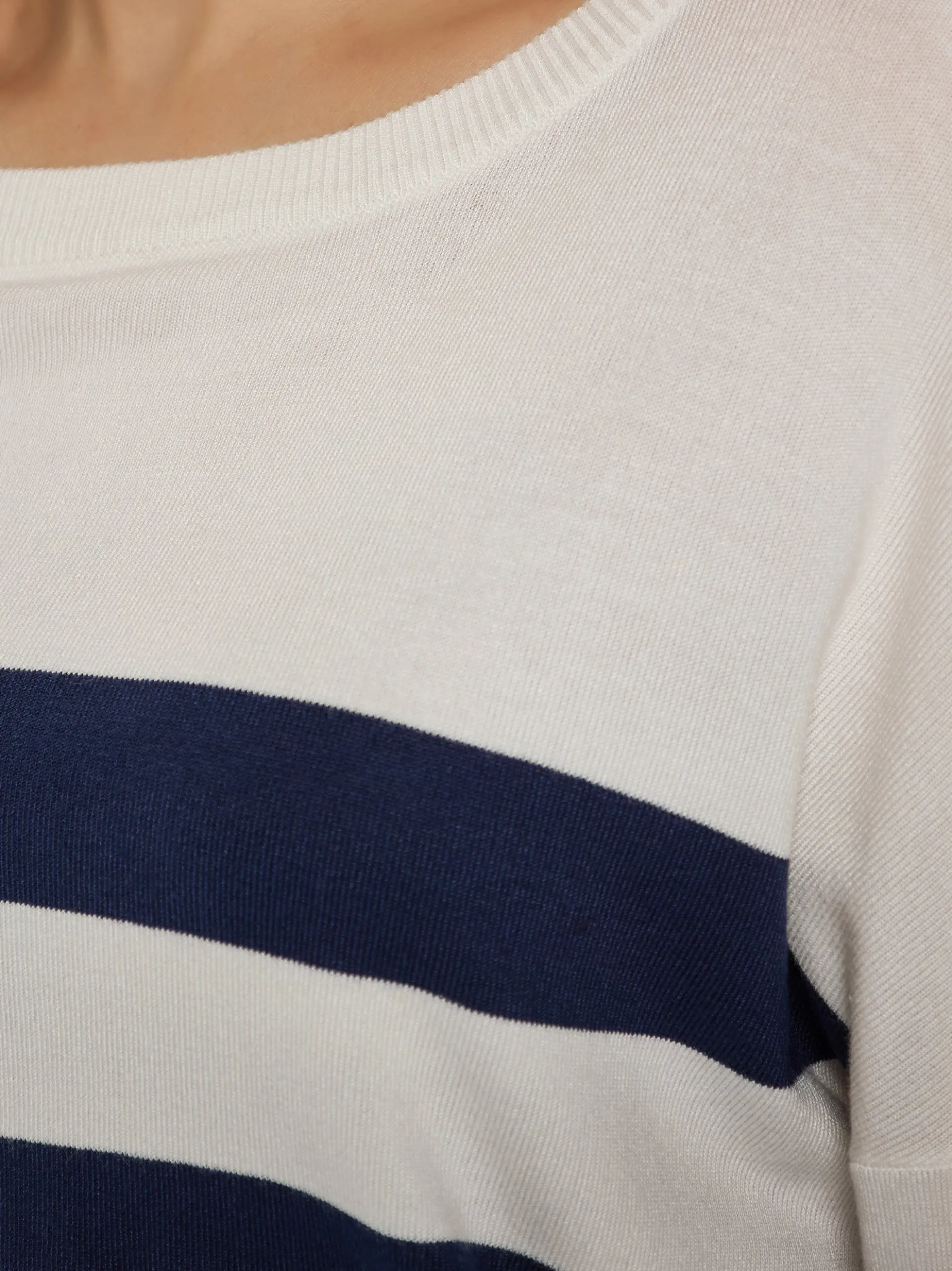 Usha Damen Pullover in marine - Ausschnitt: Rundhals