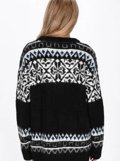 Usha Damen Pullover in mehrfarbig - Ausschnitt: Rundhals