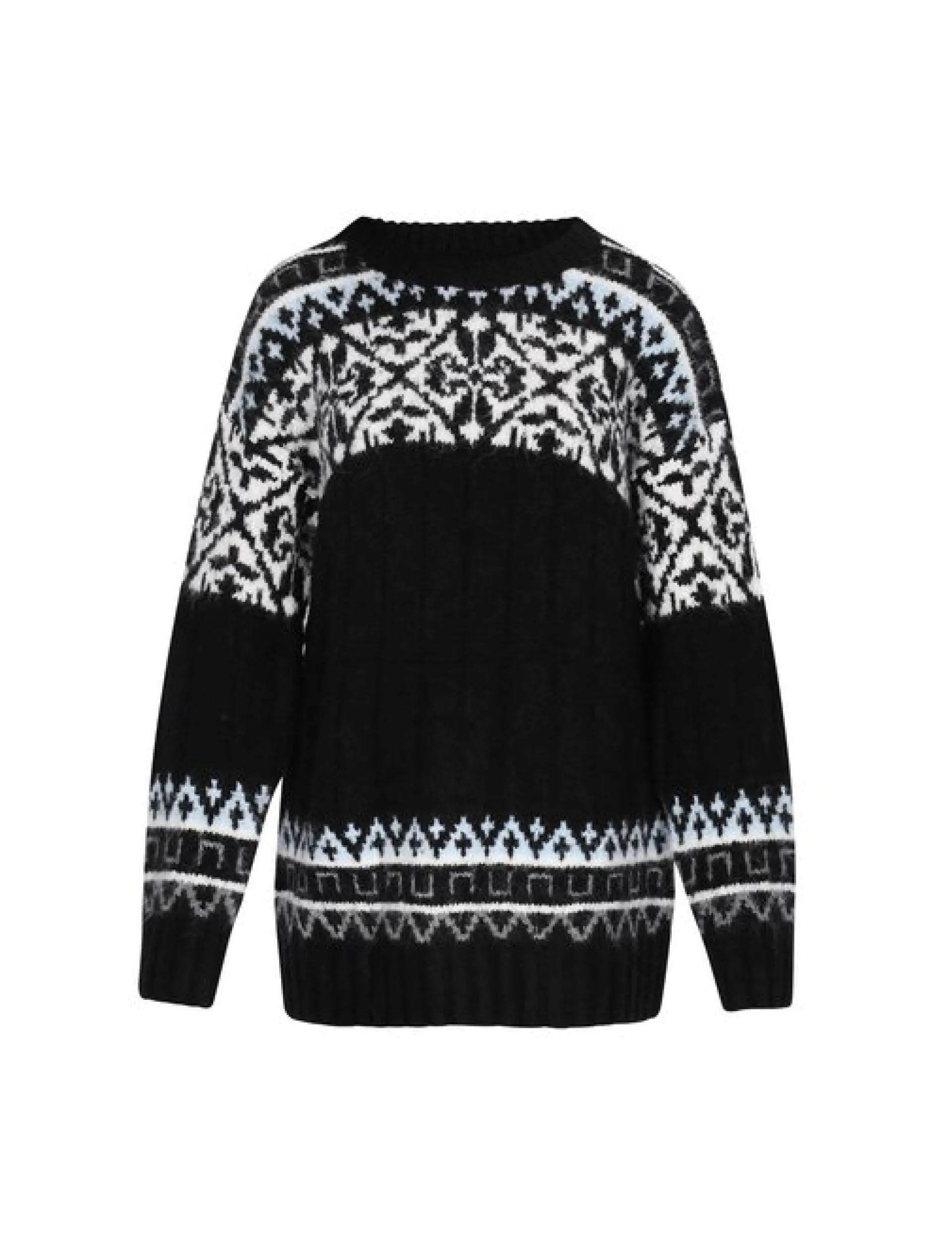 Usha Damen Pullover in mehrfarbig - Ausschnitt: Rundhals