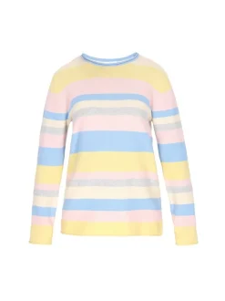 Usha Damen Pullover in mehrfarbig - Ausschnitt: Rundhals
