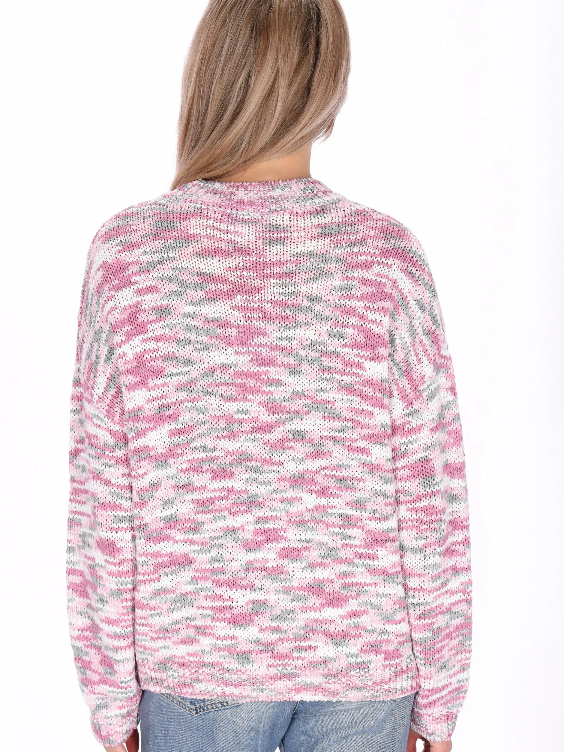 Usha Damen Pullover in mehrfarbig - Ausschnitt: Rundhals