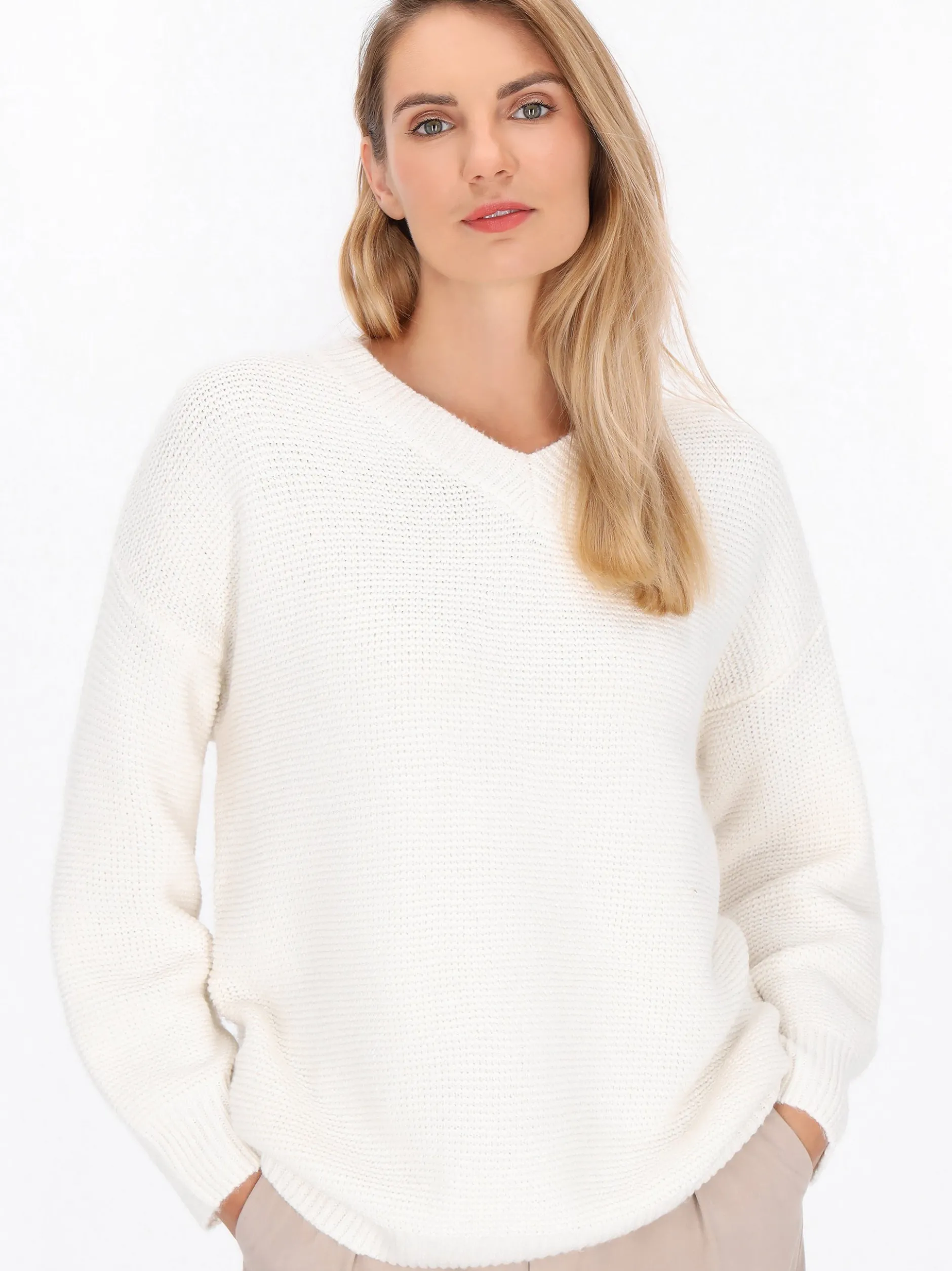 Usha Damen Pullover in melange