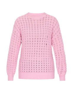Usha Damen Pullover in pink - Ausschnitt: Rundhals