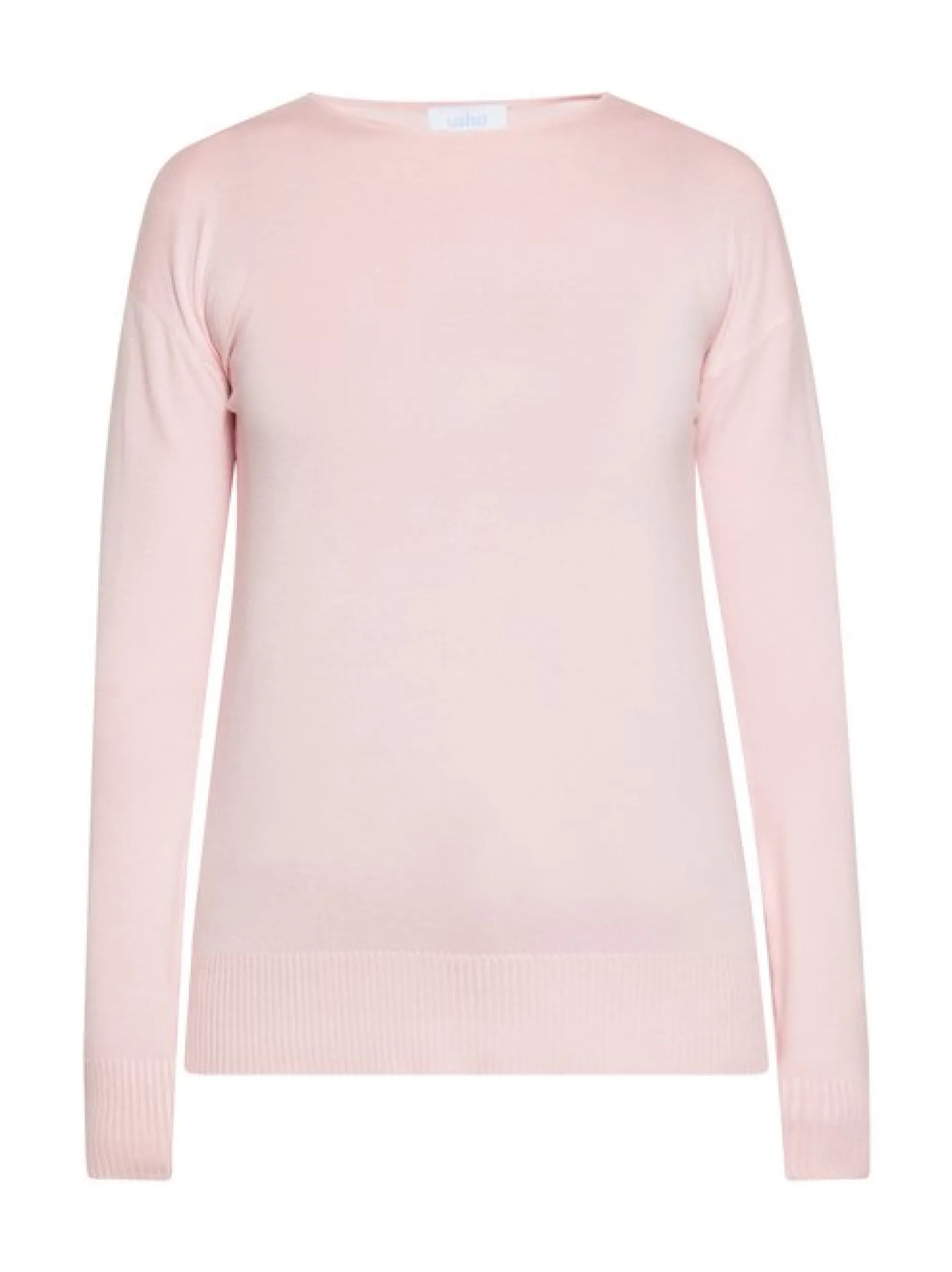 Usha Damen Pullover in rosa - Ausschnitt: Rundhals