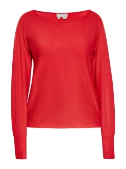 Usha Damen Pullover in rot - Ausschnitt: Rundhals