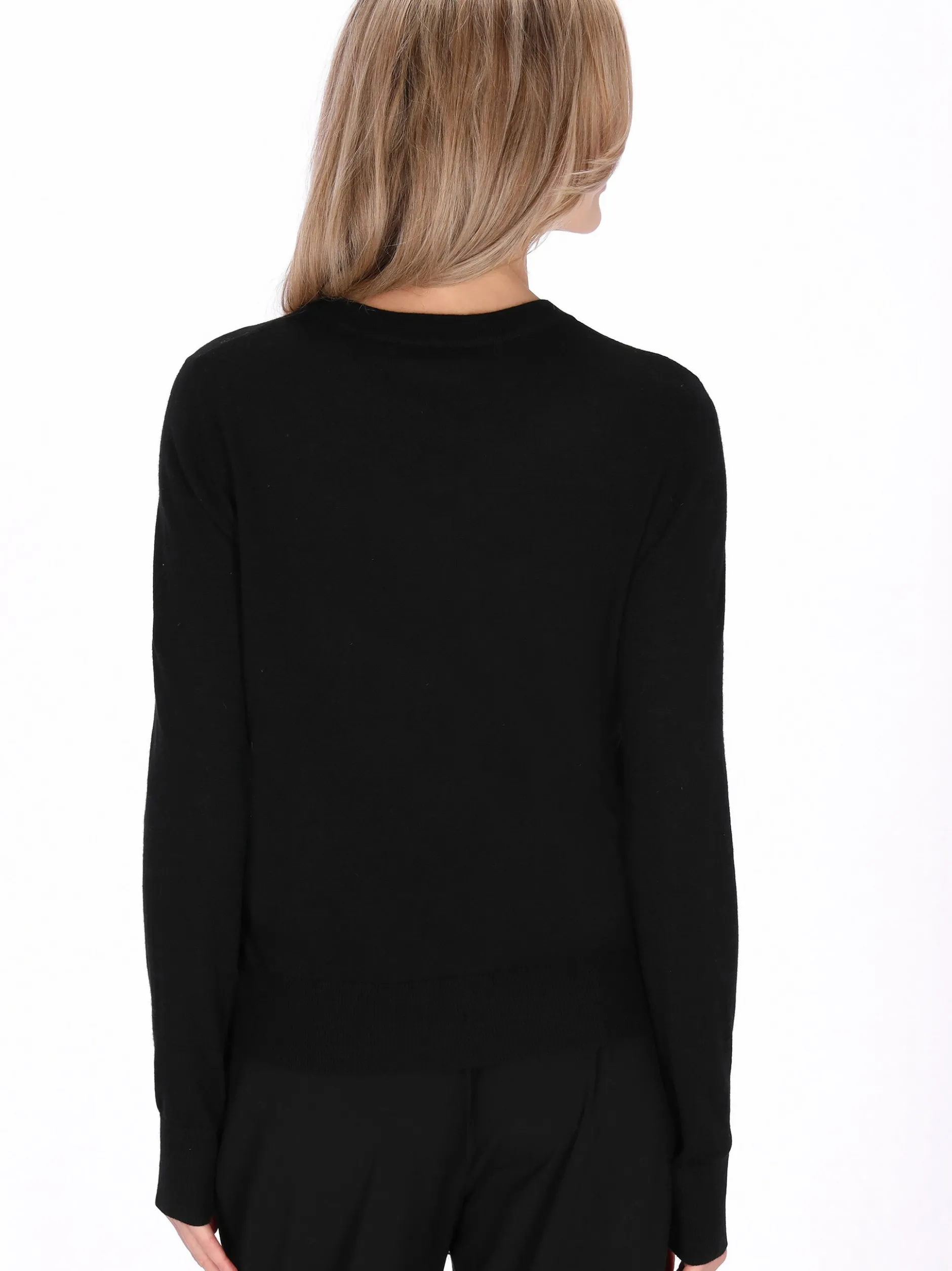 Usha Damen Pullover in schwarz - Ausschnitt: Rundhals