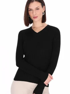 Usha Damen Pullover in schwarz