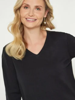 Usha Damen Pullover in schwarz