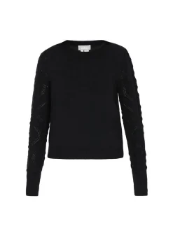 Usha Damen Pullover in schwarz - Ausschnitt: Rundhals
