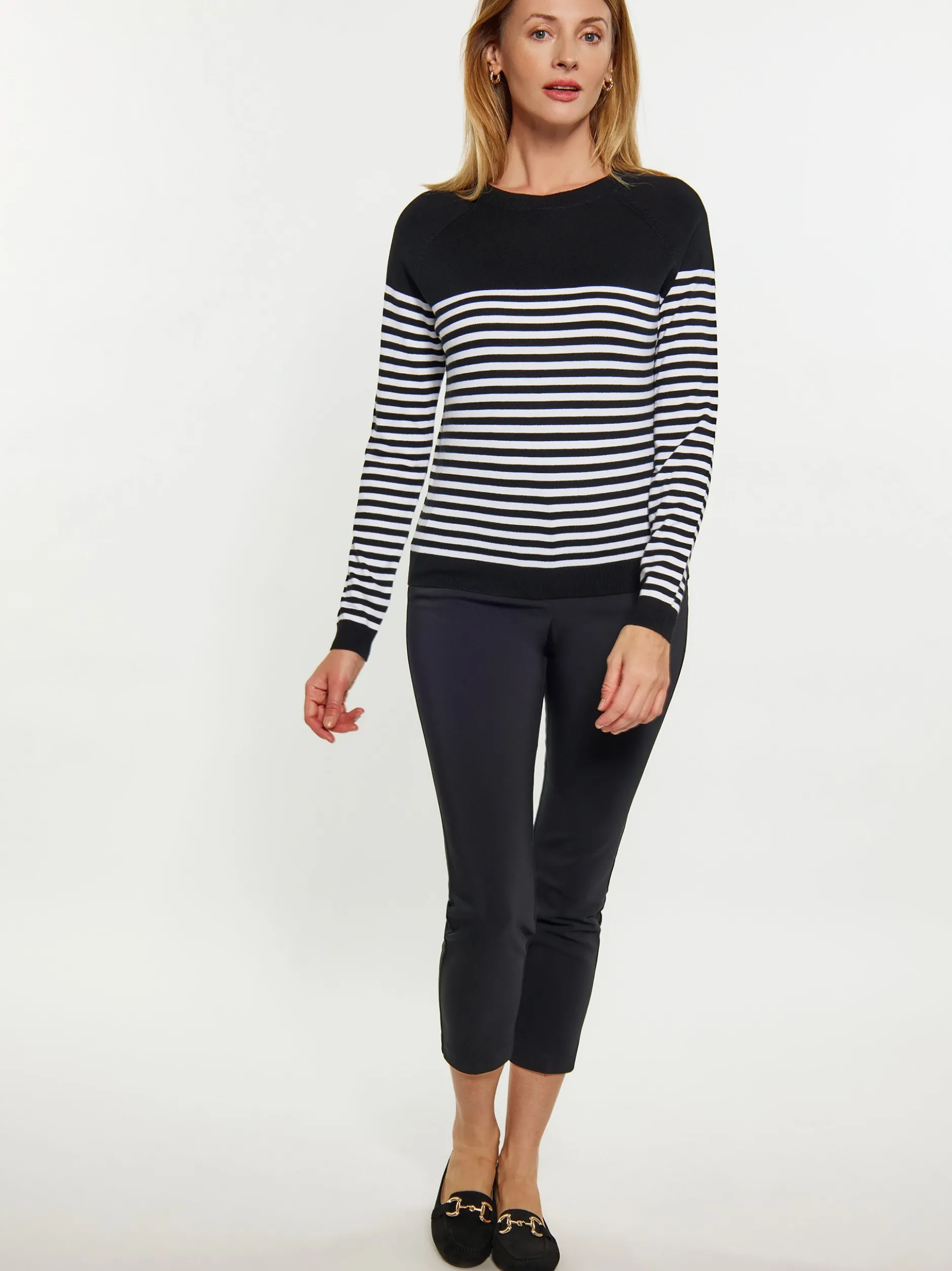 Usha Damen Pullover in schwarz - Ausschnitt: Rundhals