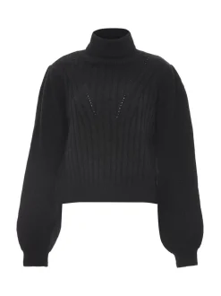 Usha Damen Pullover in schwarz - Ausschnitt: Rundhals