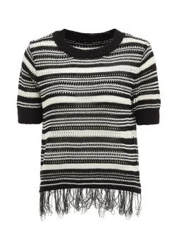 Usha Damen Pullover in schwarz - Ausschnitt: Rundhals
