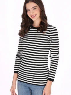 Usha Damen Pullover in schwarz - Ausschnitt: Rundhals