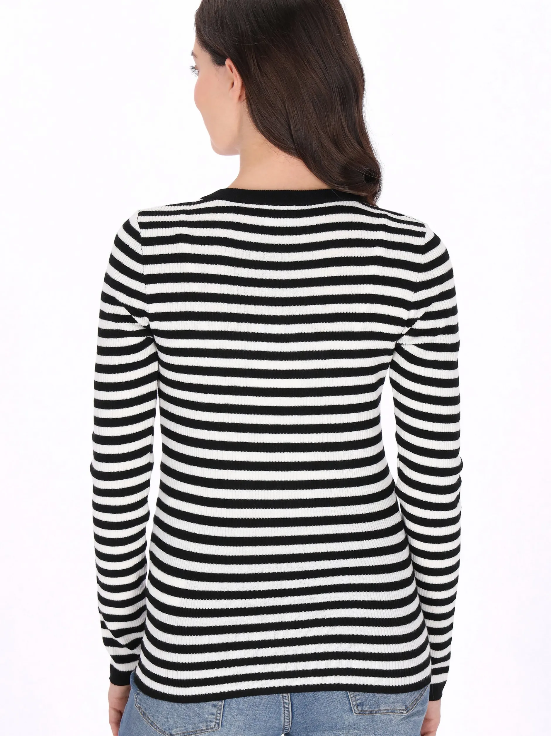 Usha Damen Pullover in schwarz - Ausschnitt: Rundhals