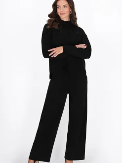 Usha Damen Pullover in schwarz