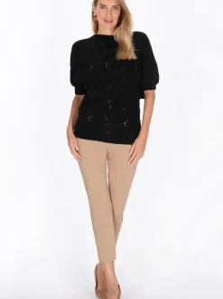 Usha Damen Pullover in schwarz