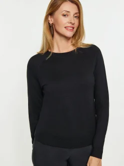 Usha Damen Pullover in schwarz - Ausschnitt: Rundhals