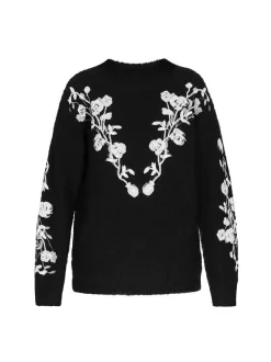 Usha Damen Pullover in schwarz - Ausschnitt: Rundhals