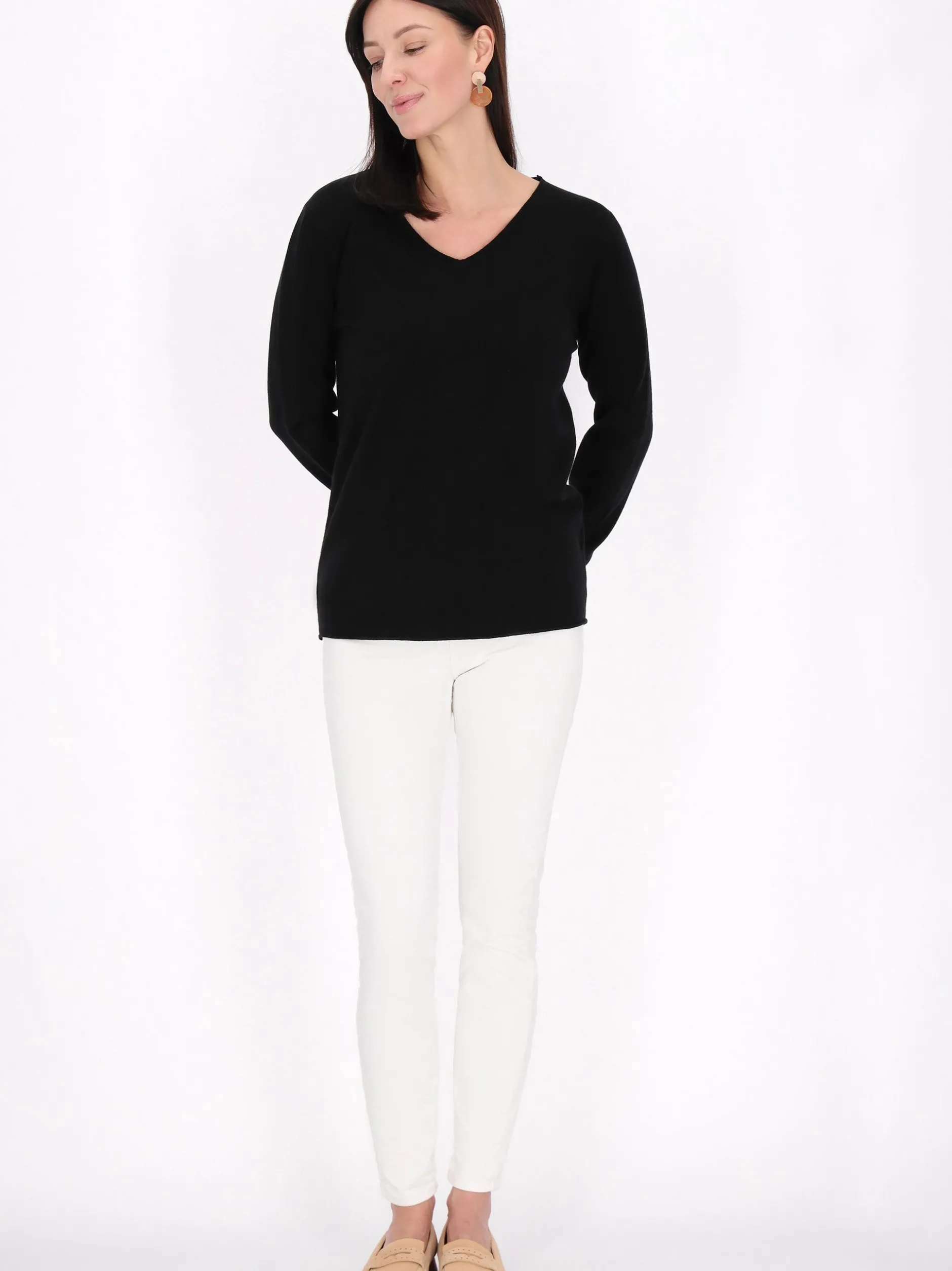 Usha Damen Pullover in schwarz