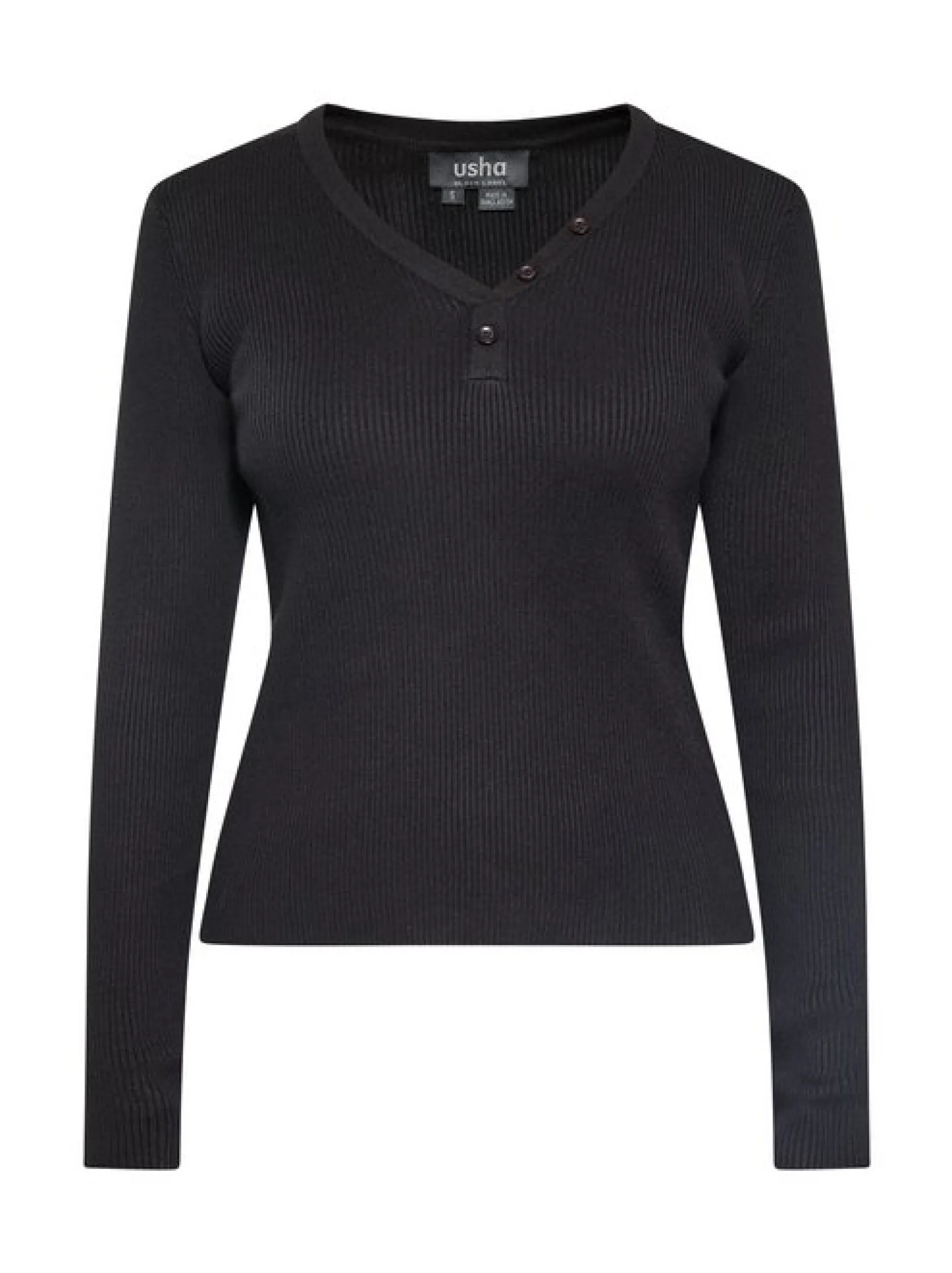 Usha Damen Pullover in schwarz