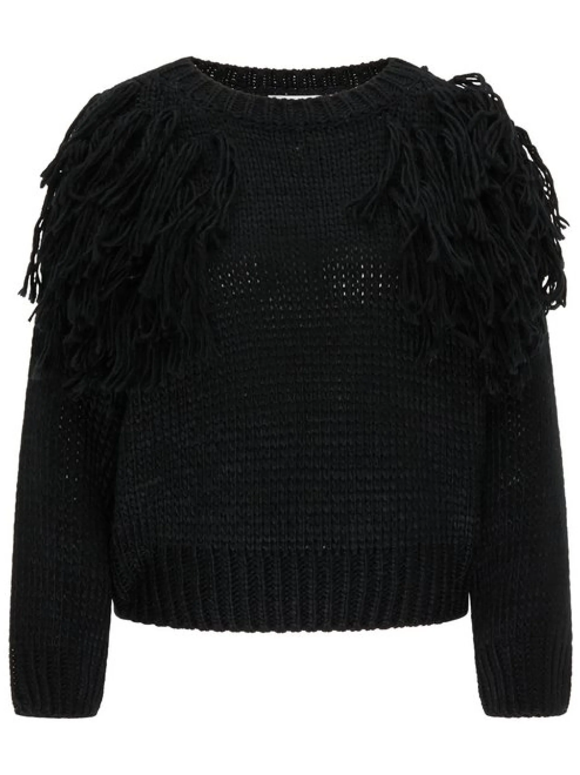 Usha Damen Pullover in schwarz - Ausschnitt: Rundhals