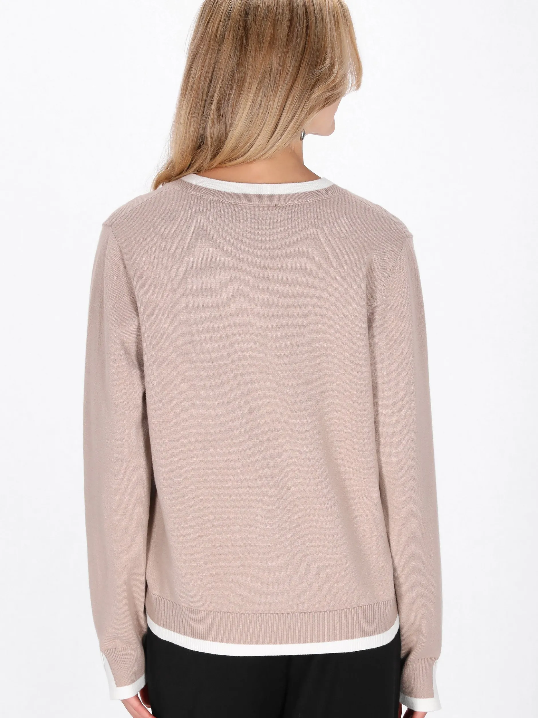 Usha Damen Pullover in taupe