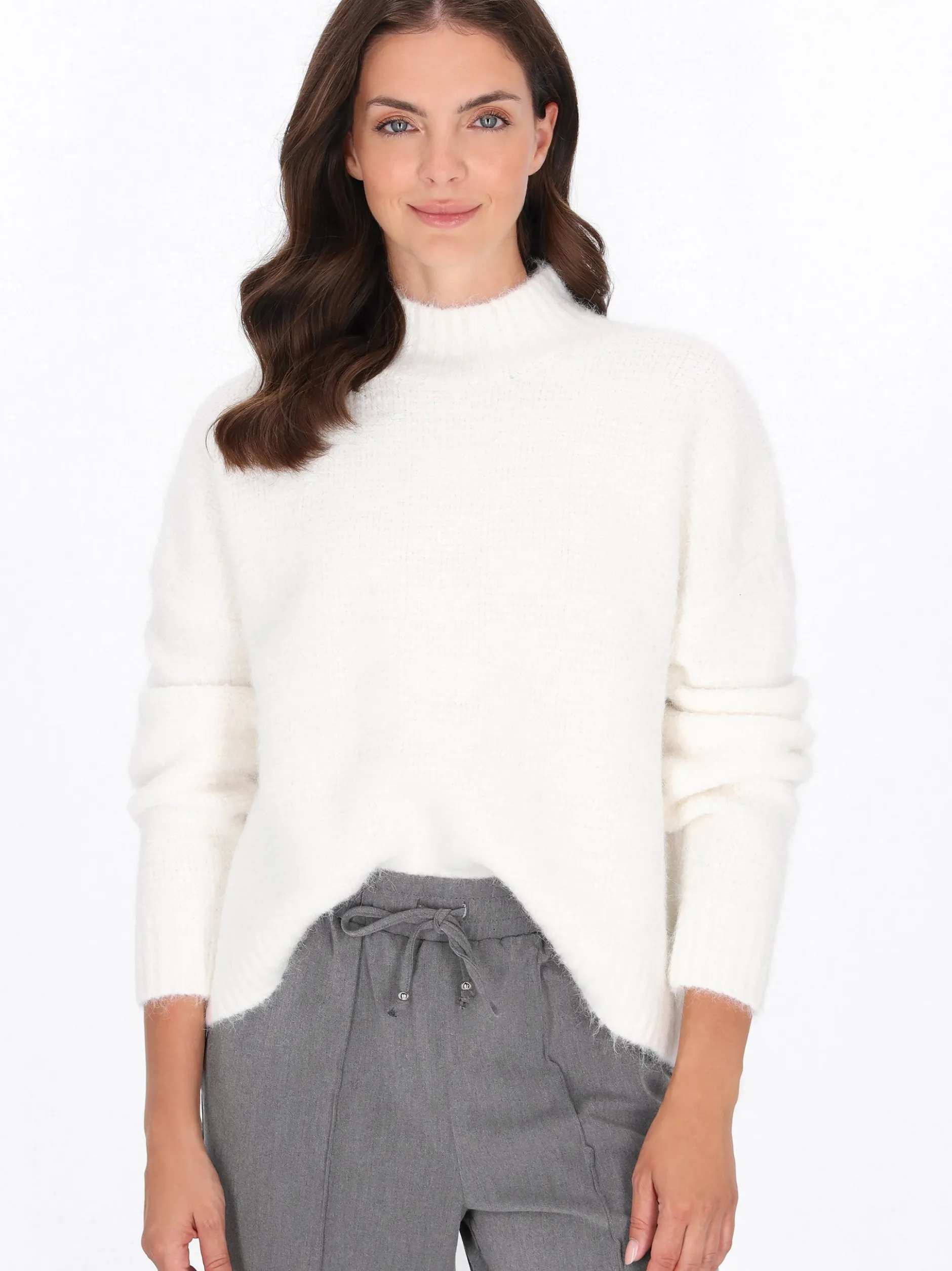 Usha Damen Pullover in weiß