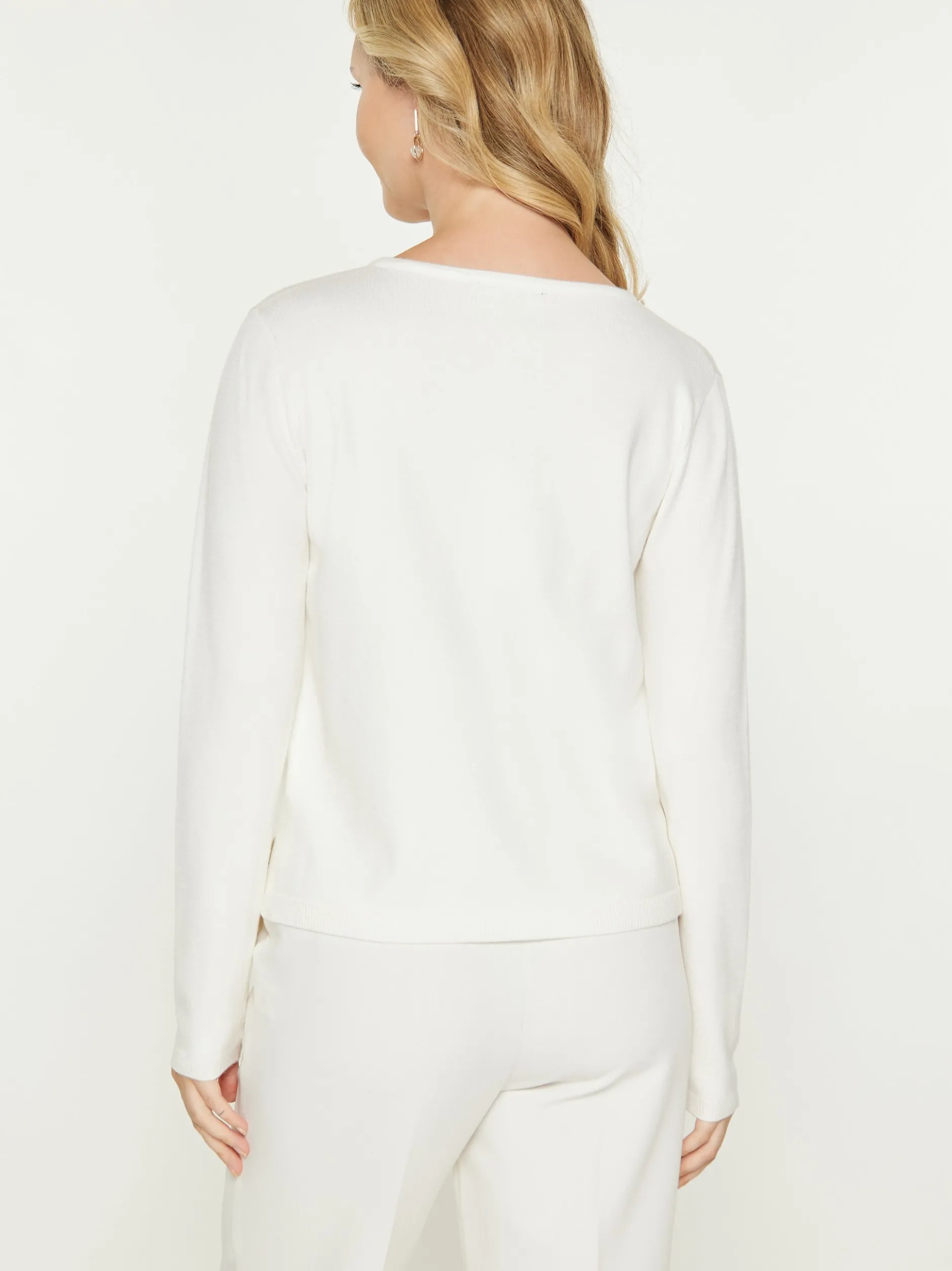 Usha Damen Pullover in weiß