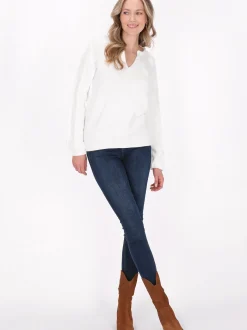 Usha Damen Pullover in weiß