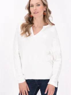 Usha Damen Pullover in weiß